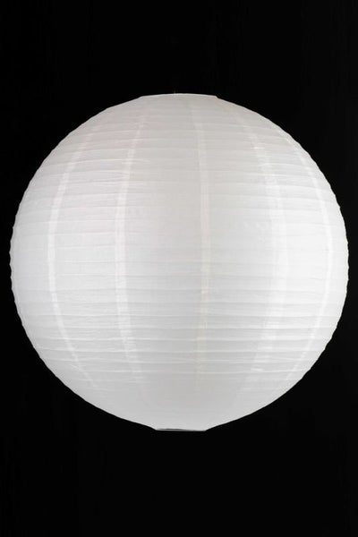 Paper Lantern White Size 80cmD - White - Set of 10 Carousel 1