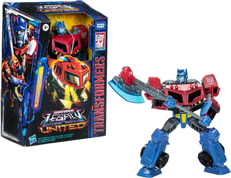 Transformers Voyager Class - Legacy United Animated Universe Optimus Prime Carousel 1