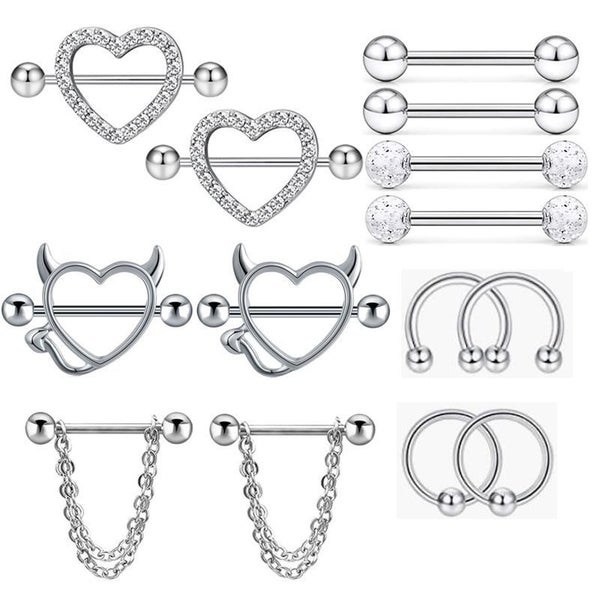 14 Nipple Ear Bar Ring Carousel 1