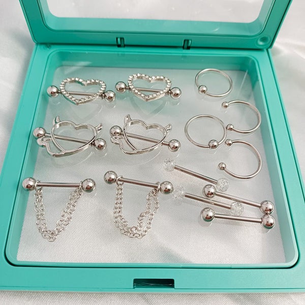 14 Nipple Ear Bar Ring Carousel 2