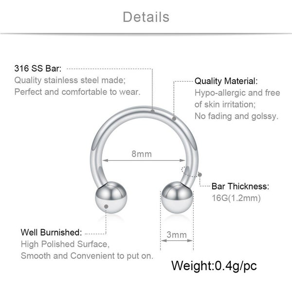14 Nipple Ear Bar Ring Carousel 8