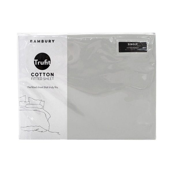 Bambury Tru Fit Fitted Sheet Silver Single Carousel 1
