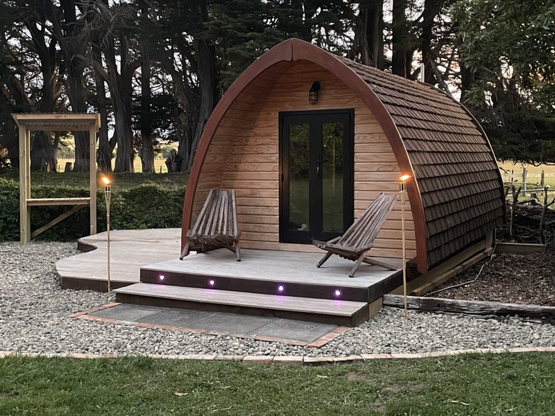relocatable The Pod sleepout cabin glamping eco Carousel 1