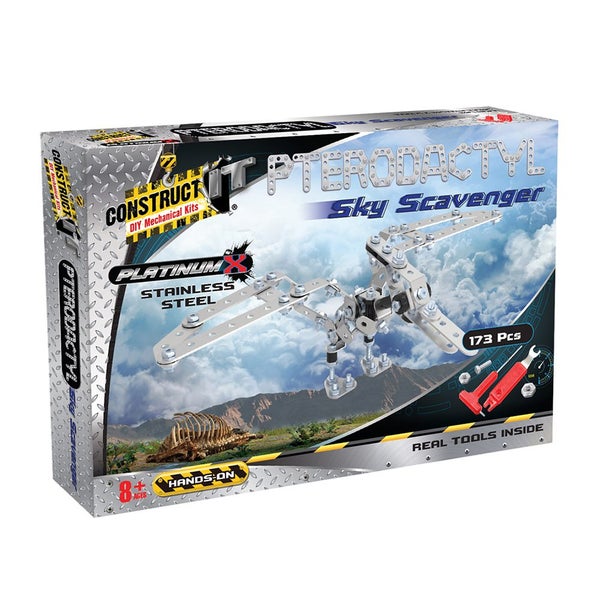 173pc Construct IT Platinum-X DIY Sky Scavenger Toy w Tools Build Kit Kids 8y+ Carousel 1