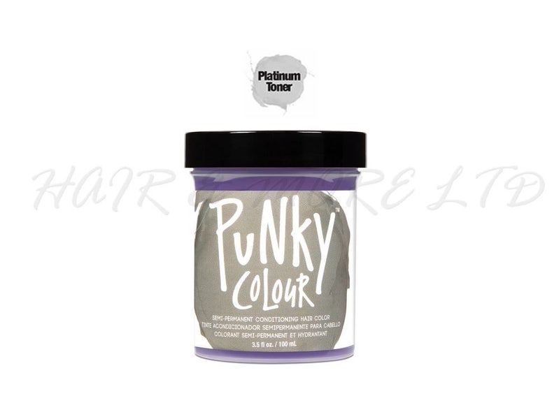 Punky Colour Semi Permanent Hair Color 100ml - Platinum Blonde, New! Carousel 1
