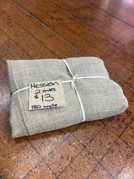 Hessian by the Meter! - 180cm Wide $6.50/Meter Carousel 2