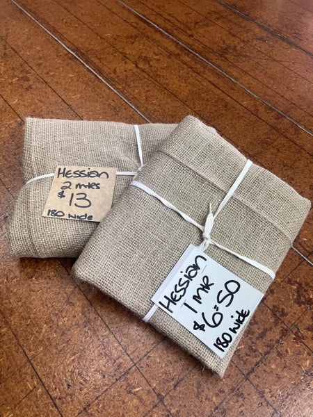 Hessian by the Meter! - 180cm Wide $6.50/Meter Carousel 3