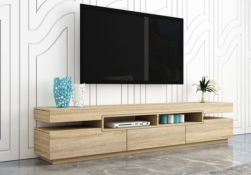 TV Stand Television Cabinet Entertainment Unit 1 Drawer 2 Doors Carousel 2