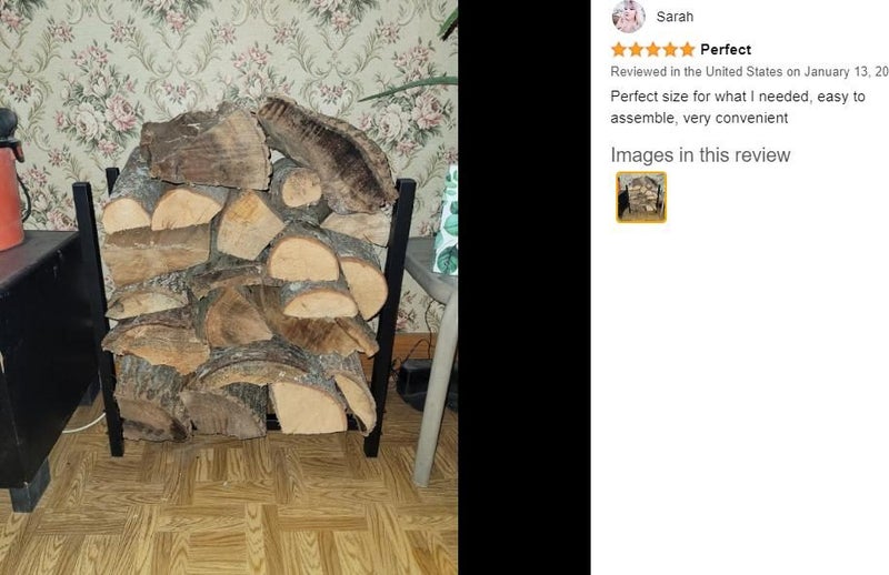 Brand New Steel Firewood Log Rack Holder for Fireplace Wood *Clearance* Carousel 2