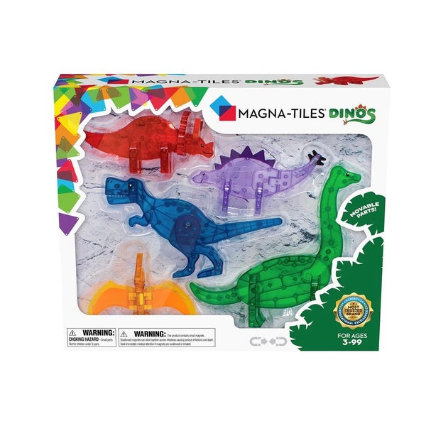 40pc Magna-Tiles Dino World Kids Childrens Magnetic Construction Toy Set 3y+ Carousel 1