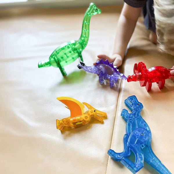 40pc Magna-Tiles Dino World Kids Childrens Magnetic Construction Toy Set 3y+ Carousel 3