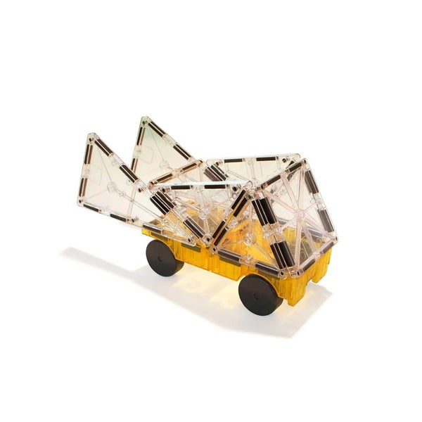2pc Magna-Tiles Cars Magnetic Construction Toy Expansion Set Green & Yellow 3y+ Carousel 3