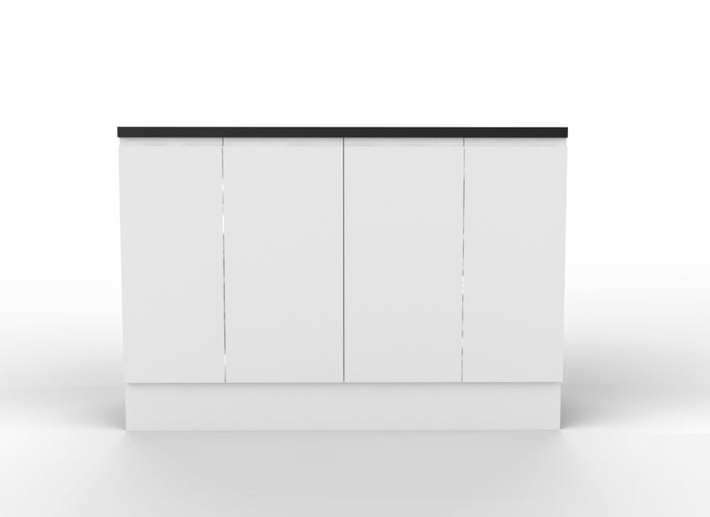 1300mm Wide White Snow Matte Kitchenette Carousel 1