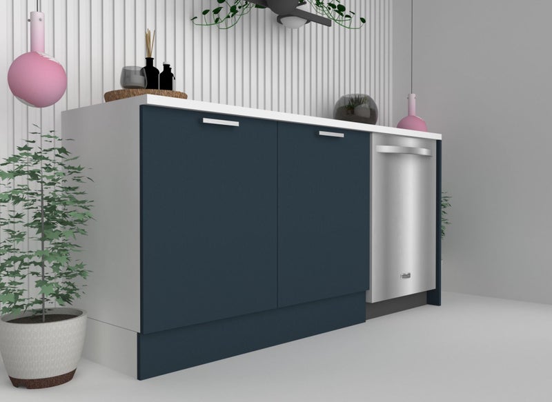 Base cabinets Lanta blue matte kitchenette-1200mm Carousel 2