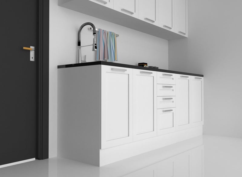 2250mm - Italian made kitchenette in 2 pot lacquer finish. Carousel 2