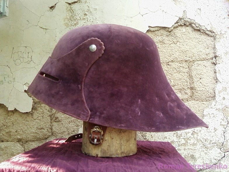 Roman Tereschenko velvet-covered sallet Carousel 2
