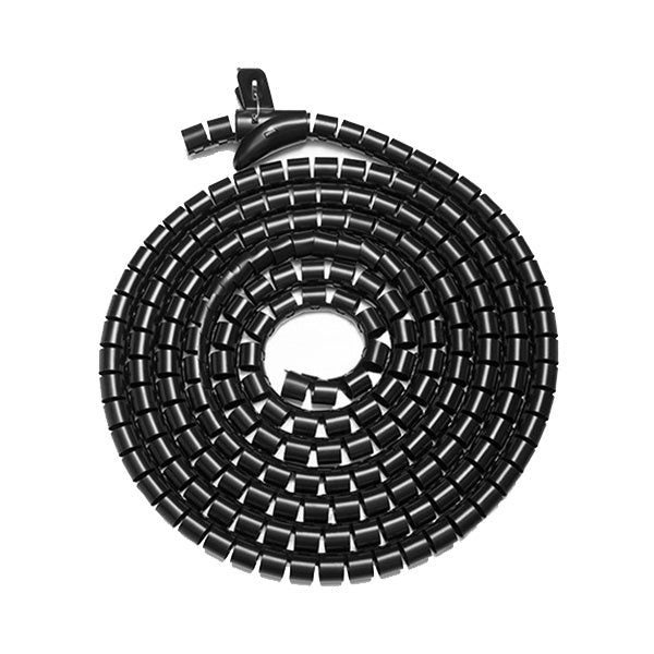 Brateck Diameter Coiled Tube Cable Sleeve 1000 X 30Mm Black Carousel 1
