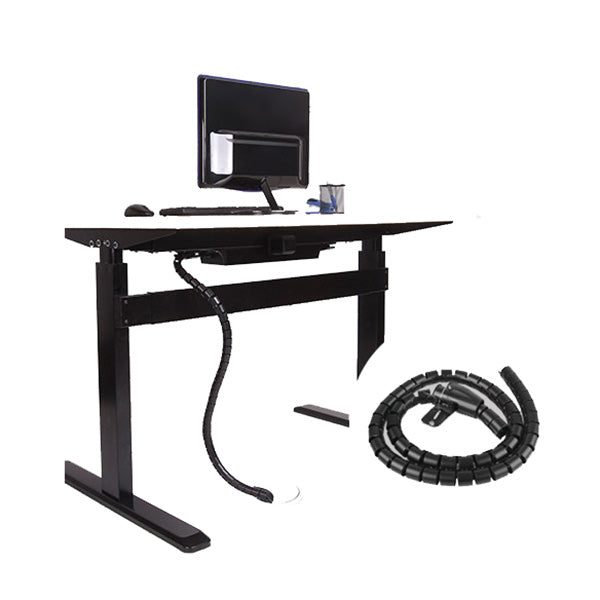 Brateck Diameter Coiled Tube Cable Sleeve 1000 X 30Mm Black Carousel 2