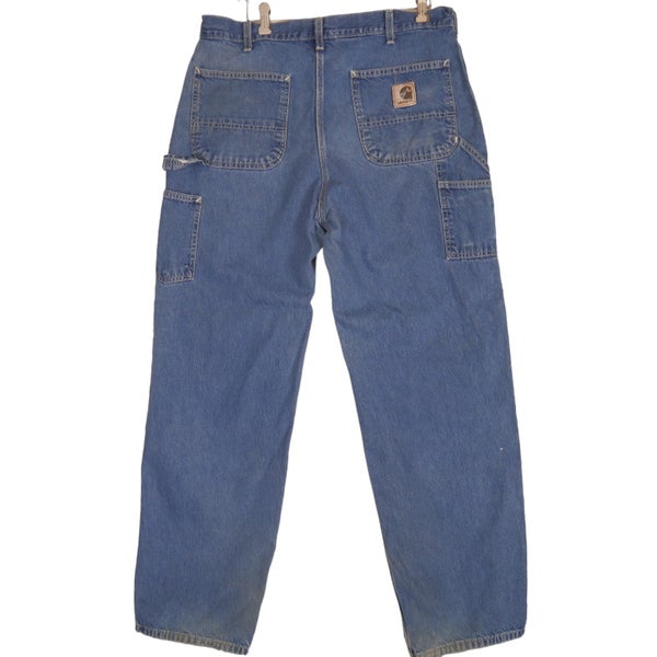 Vintage Carhartt 2002 Blue Denim Jeans Pants 36 x 32 Carousel 1