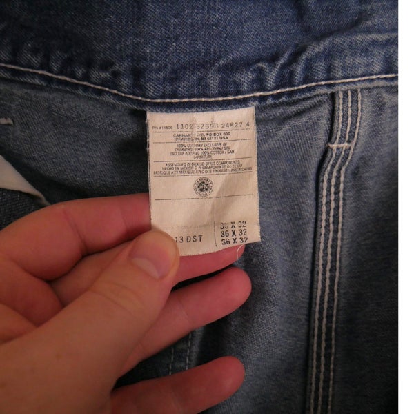 Vintage Carhartt 2002 Blue Denim Jeans Pants 36 x 32 Carousel 10