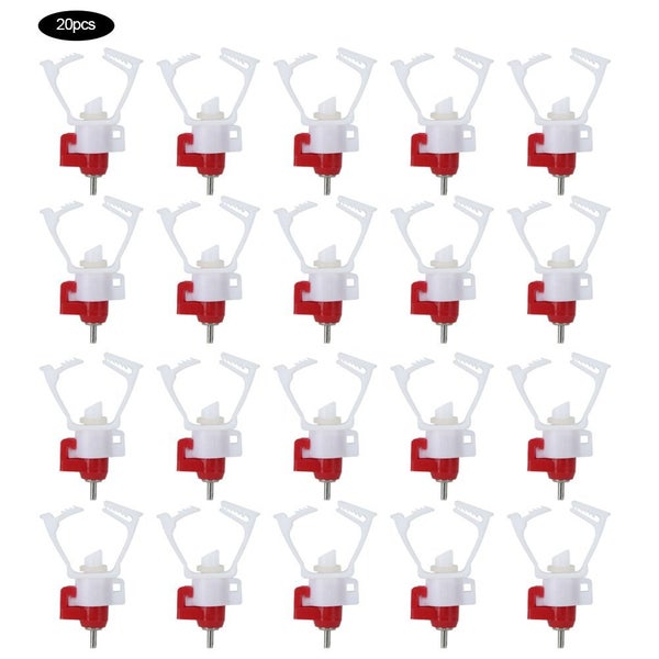 20Pcs Square Tube Automatic Poultry Drinker Drinking Nipple Farm Accessories Carousel 3