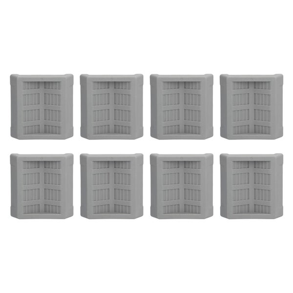 8PCS Rubber Caster Cups Furniture Wheel Stoppers Floor Protector for Bed Office Carousel 1