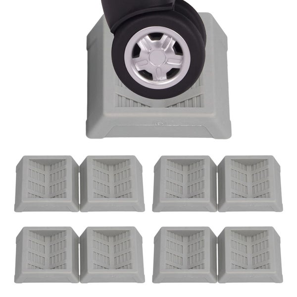 8PCS Rubber Caster Cups Furniture Wheel Stoppers Floor Protector for Bed Office Carousel 3