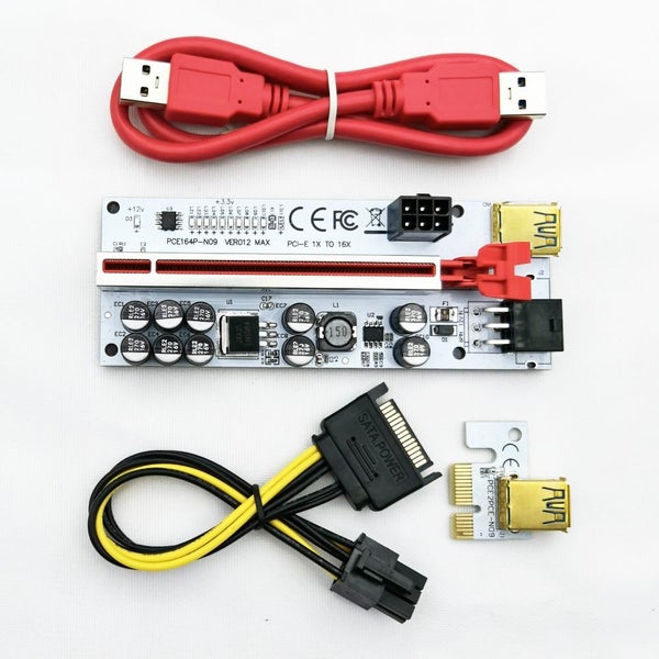 VER012 MAX PCIe PCI-E 1X To 16X GPU Riser Adapter For Cryptocurrency Mining Carousel 2