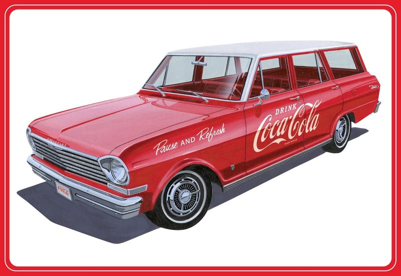 AMT 1:25 1963 Chevy II Nova Wagon with Crates Coke Carousel 1