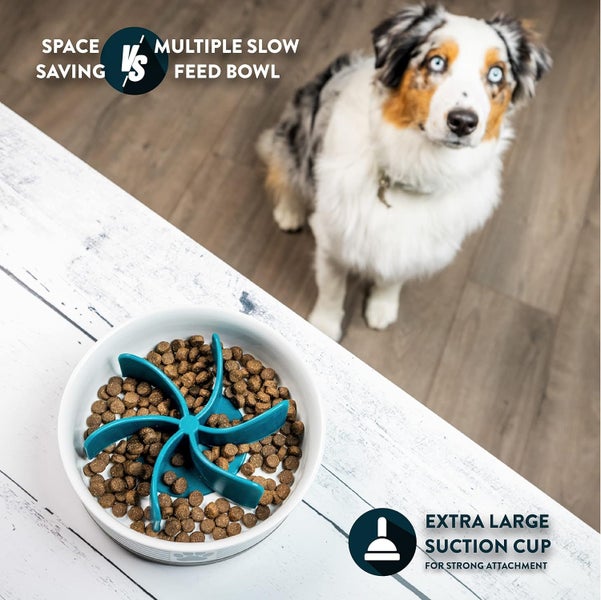 Spiral Slow Feeder Insert,Slow Feeding Dog Bowl, Fits 4 to 11 Cup Bowls Carousel 1