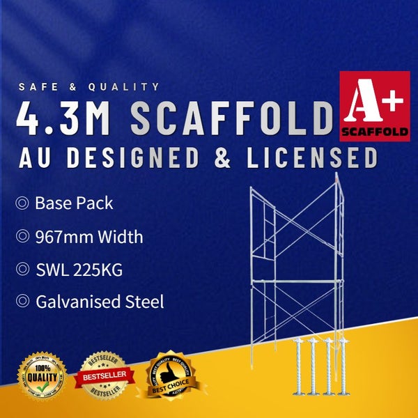 4.3m scaffolding tower base set (medium) (Trapdoor) Carousel 1