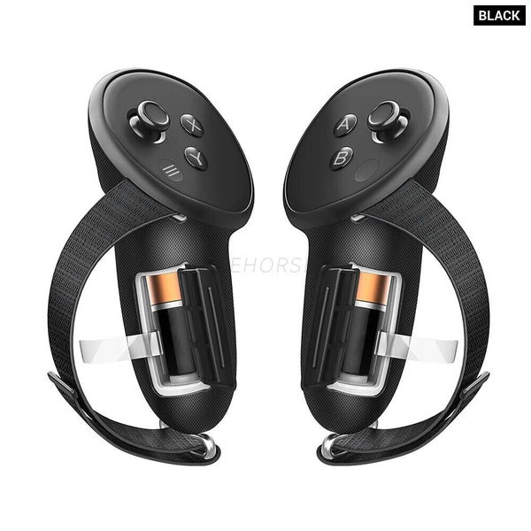 For Quest 3 Anti-Collision Silicone Handle Protective Cover With Battery Open... Carousel 1