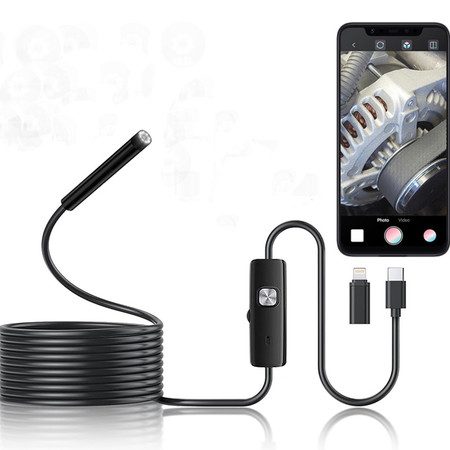 Endoscope Camera with Light for iOS and Android Carousel 8