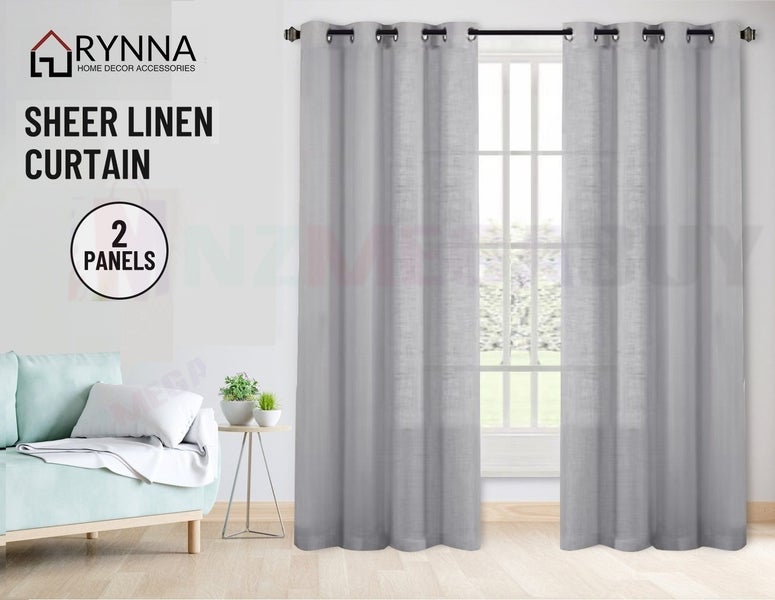 New Sheer Curtains readymade 1 Pair 213CM Drop Carousel 1