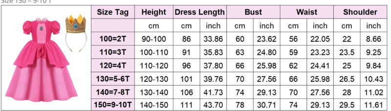 4-5-6-7-8-9-10y Princess Peach Costume Carousel 4