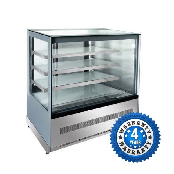 1.7m Commerical Chilled Food Cake Display 4 Tier Refrigerator Fridge Cabinet Carousel 1