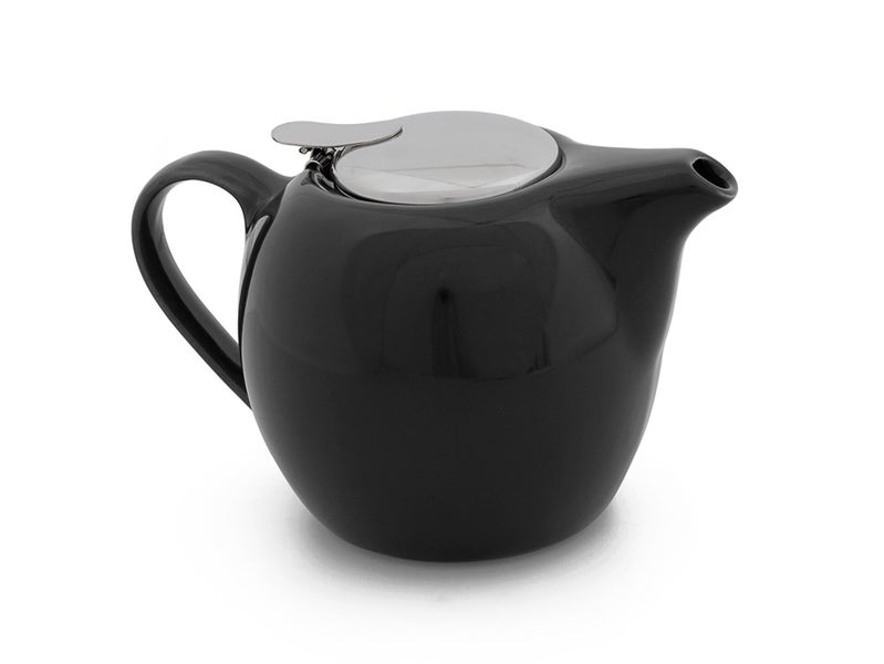 AVANTI 500ml Ceramic Teapot + Mesh Infuser - Black Carousel 1