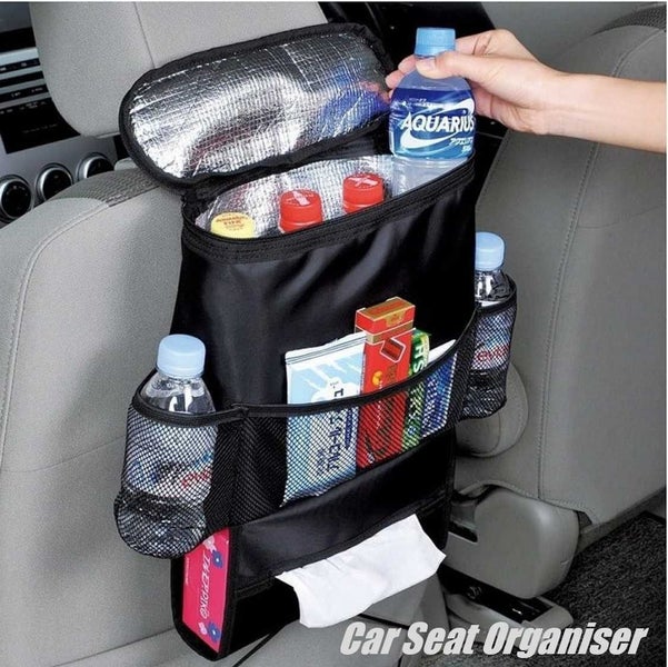 Car Seat Storage Bag Tidy Cooler Bag Drinks Holder *Local Buy* Carousel 1