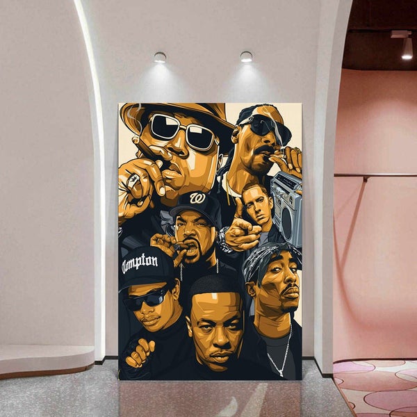 ON SALE FREE SHIPPING - LARGE Canvas Art Print - Rapper62990728267010112