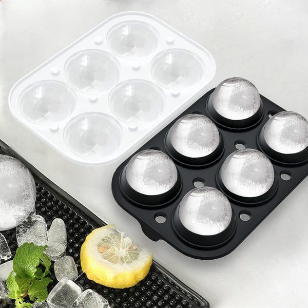 Ice Cube Trays (Set of 2) Sphere Ice Ball Maker with Lid Large Square Ice Carousel 1