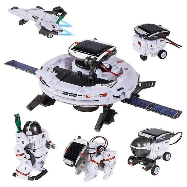 Solar Robot DIY Space Fleet Building Block Toys, Parent-Child Puzzle Science Carousel 1