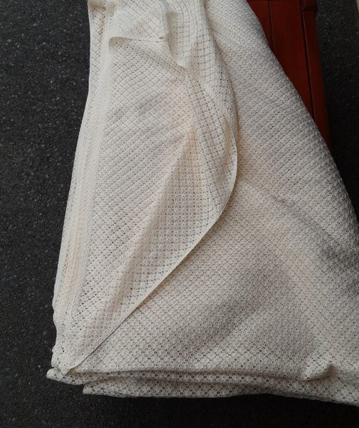 Heavy open weave curtain material Carousel 1