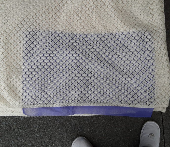 Heavy open weave curtain material Carousel 5