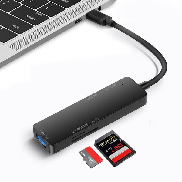 5 in 1 USB 3.0 Hub Adapter USB3.0 USB 2.0MicroSD SD Card USB-C Hub Carousel 2