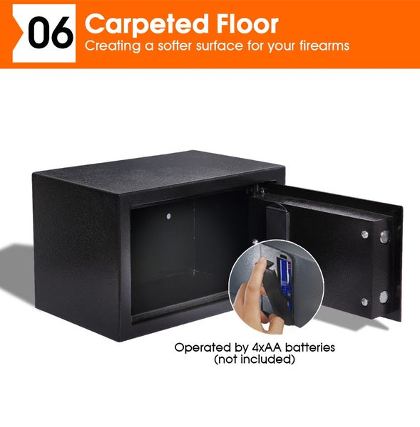 8.5L Electronic Safe Digital Security Box Home Office Cash Deposit Password Carousel 9