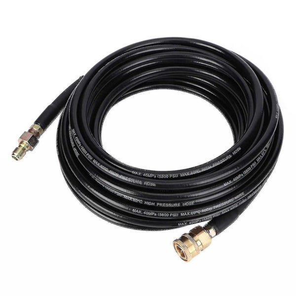 Black 5800psi 50ft High Pressure Washer Tube Cleaning Hose 3/8inch Quick Connect Carousel 1