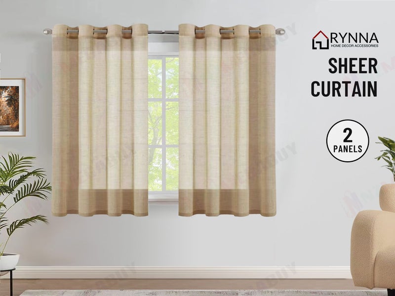 new curtains readymade sheer 160cm Drop Carousel 1
