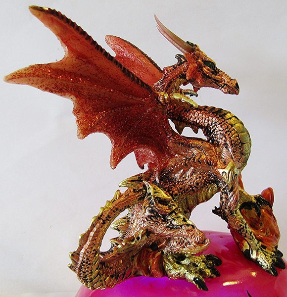 Dragon on a rock formation lamp (DRAGCEGG-A) Carousel 2