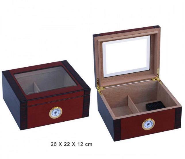 Glass Top Cigar Humidor Carousel 2