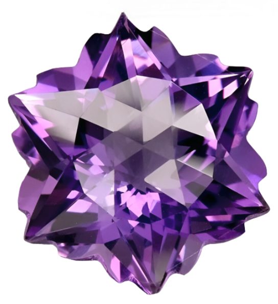 9.58CT DAZZLING HUGE CUSTOM CUT SNOWFLAKE 100% NATURAL PURPLE AMETHYST Carousel 1